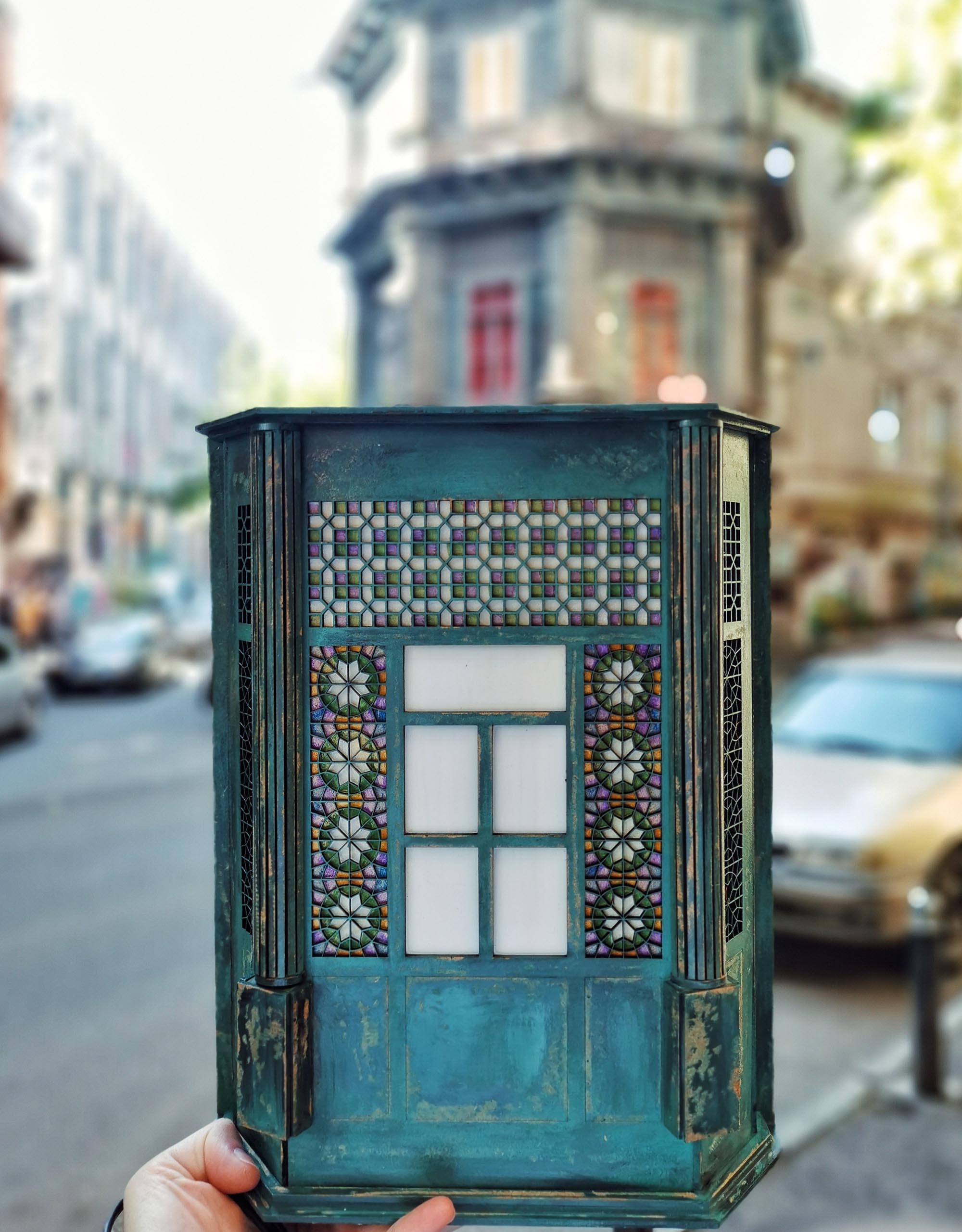 Lamp  Ninoshvili stained glass window